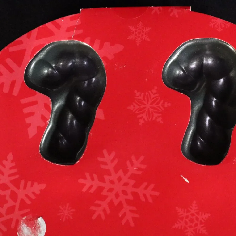 Wilton Doughnut Pan Candy Canes Set of 2 pans NEW 6 sections each